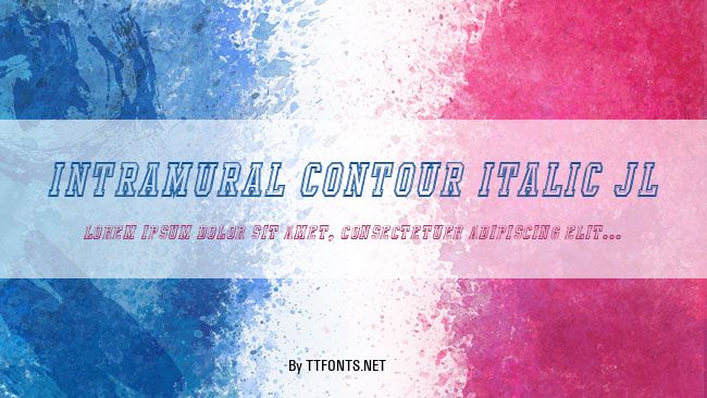 Intramural Contour Italic JL example